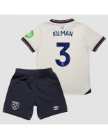 Otroške Nogometnih dresov West Ham United Max Kilman #3 Gostujoči 2025-26 Kratki rokavi (+ hlače)